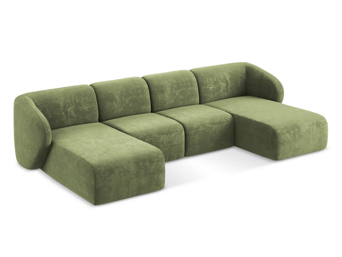 SOFAELEMENT Links Bouclé Stoff Schwarz - Schwarz, Holzwerkstoff/Kunststoff (91/75/166cm) - Makamii