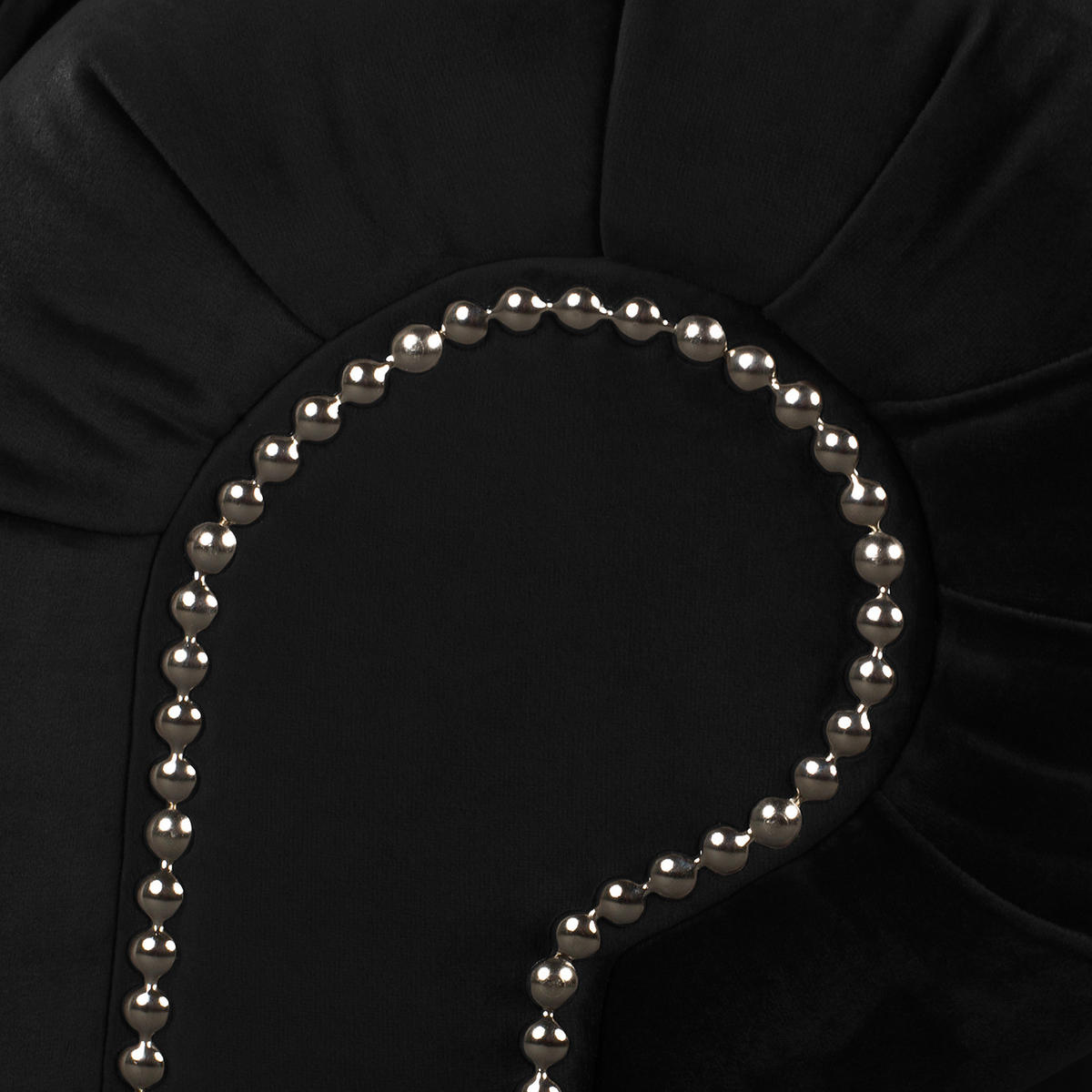 BIGSOFA - Samt - Silberfarben/Schwarz, Buchenholz/Textil (260/90/93cm) - home24