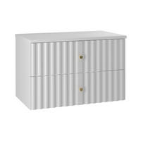 WASCHTISCHUNTERSCHRANK 80.6cm Izae Weiß - Weiß, Holzwerkstoff (80.6/52.2/46.5cm) - Petits-meubles