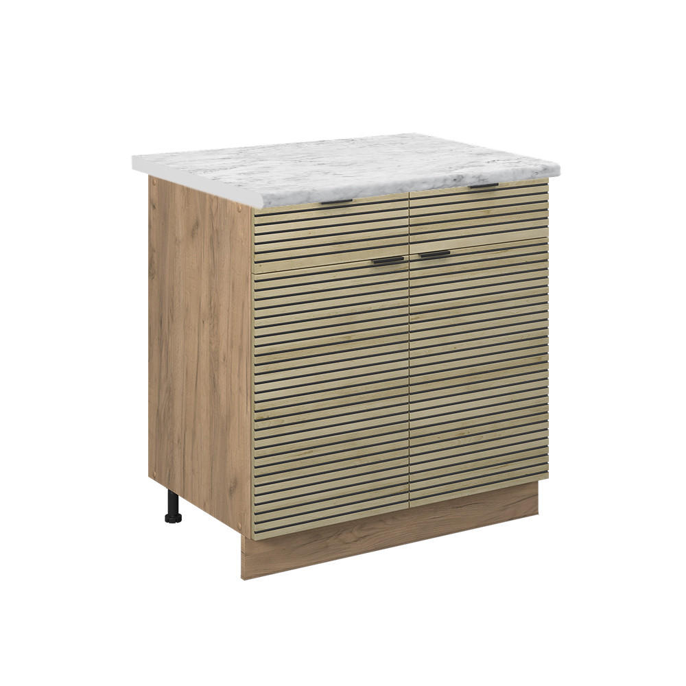 Vicco SPODNÍ SKŘÍŇKA KUCHYŇSKÉ LINKY Fame-Line Dubový panel 80 cm , PD Mramor