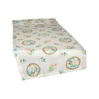 KISSENHÜLLE Hase Josefine romantisches Landhaus Design Kaninchen Alloverdruck 30/50 cm - Multicolor/Weiß, Textil (40/130cm) - beties Heimtextil