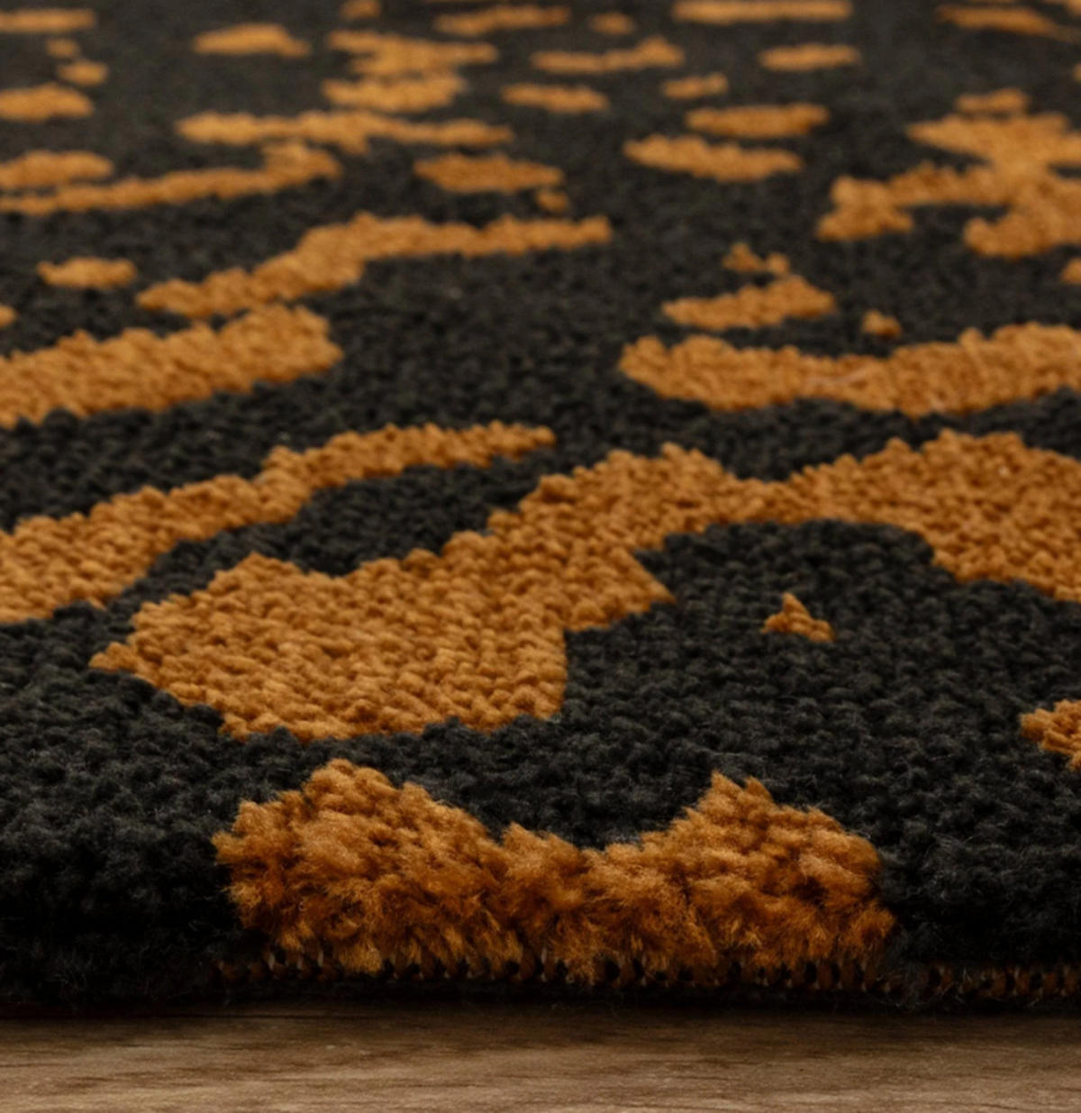 TEPPICH modern Flachgewebe STAIN Schwarz 120 x 170 cm - Schwarz, Textil (120/170cm) - Novatrend