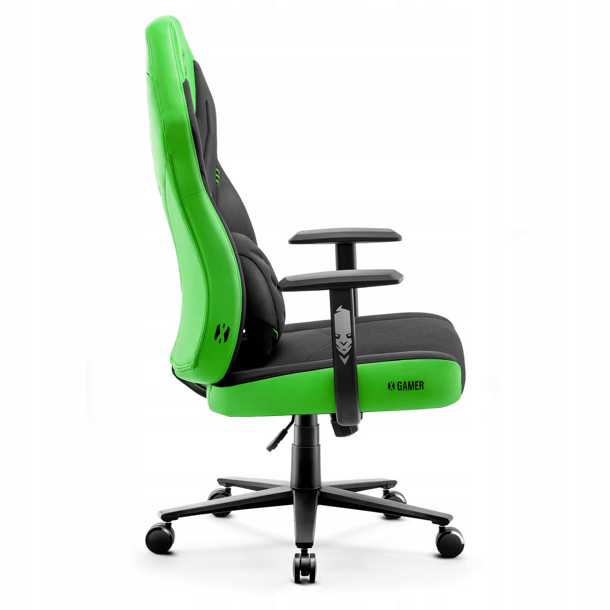 GAMINGSTUHL X-GAMER - Schwarz/Grün, Metall (68/118/56cm) - Diablo Chairs