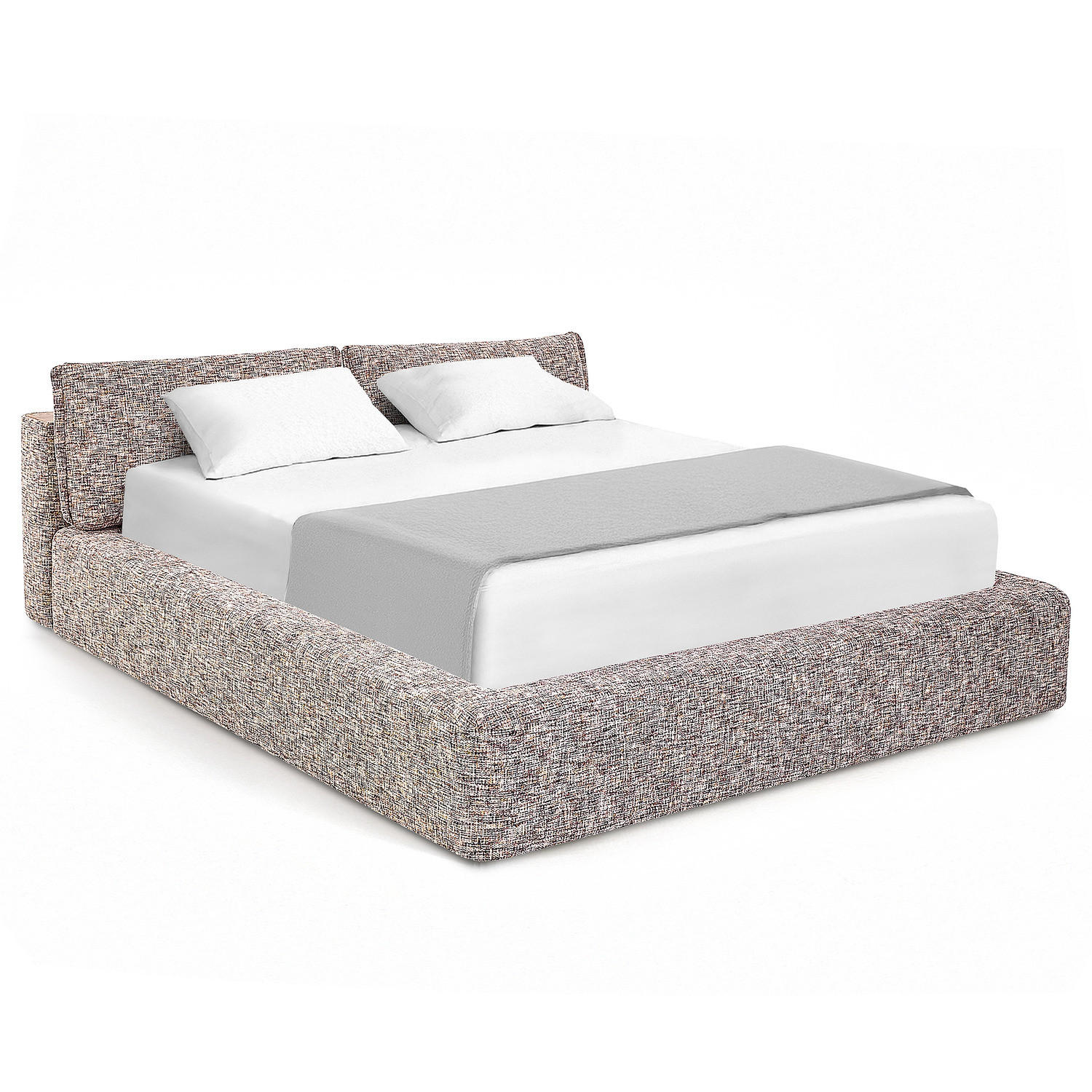 POLSTERBETT - Multicolor, Textil (160/200cm) - home24