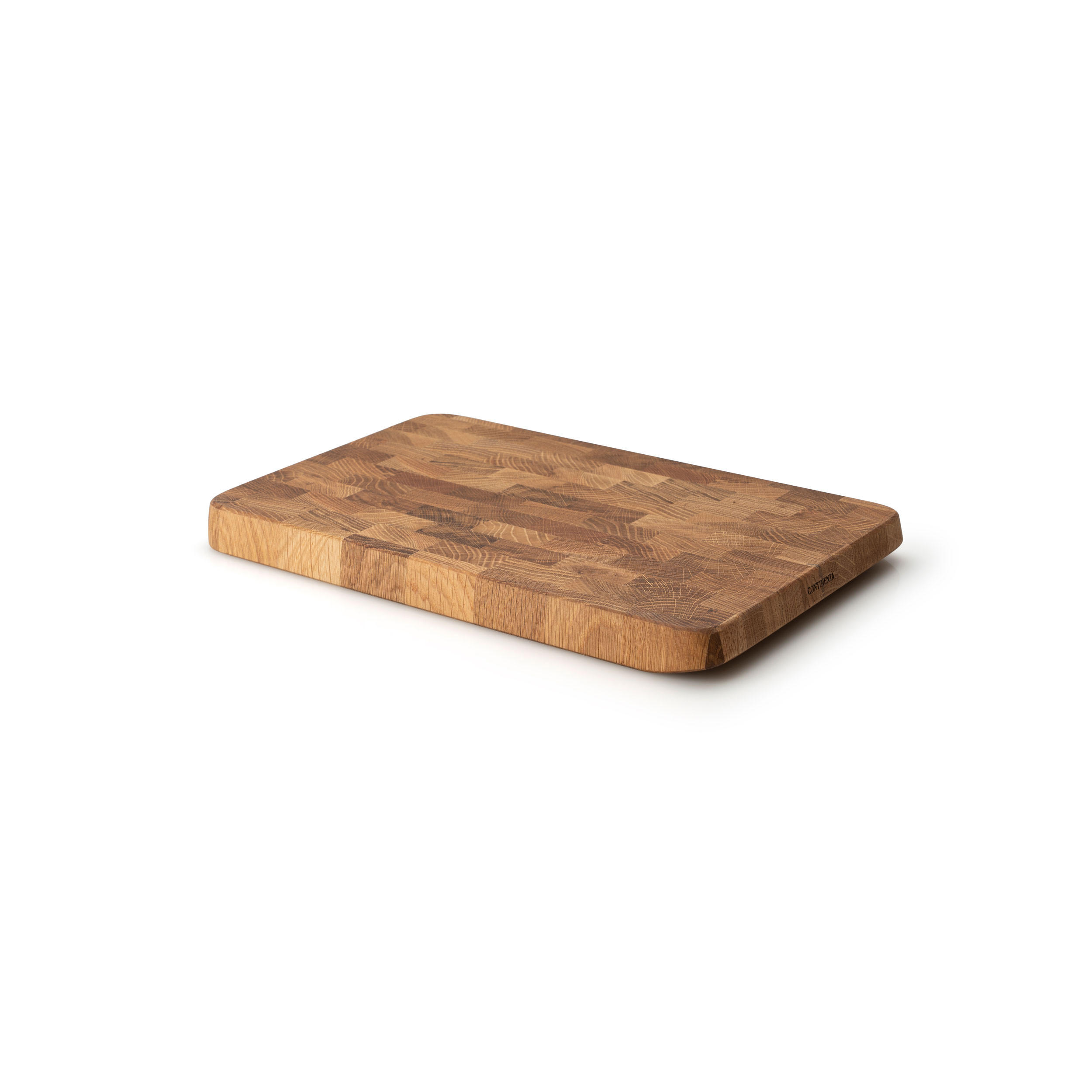 SCHNEIDEBRETT Eiche Stirnholz 38 x 25 cm - Braun, Holz (30/45cm) - Continenta