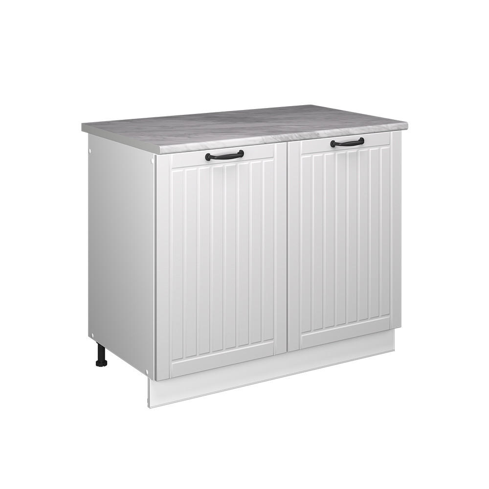 SKŘÍŇKA POD DŘEZ Fame-Line, Bílý venkovský dům/Bílá, 100 cm, PD Mramor - bílá, kompozitní dřevo (100/82/60cm) - Vicco
