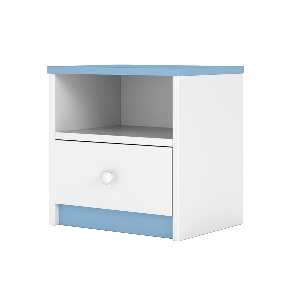 KINDER-NACHTTISCH Babydreams 39/40/30 - Blau, Holzwerkstoff (39/40/30cm) - Kocot Kids
