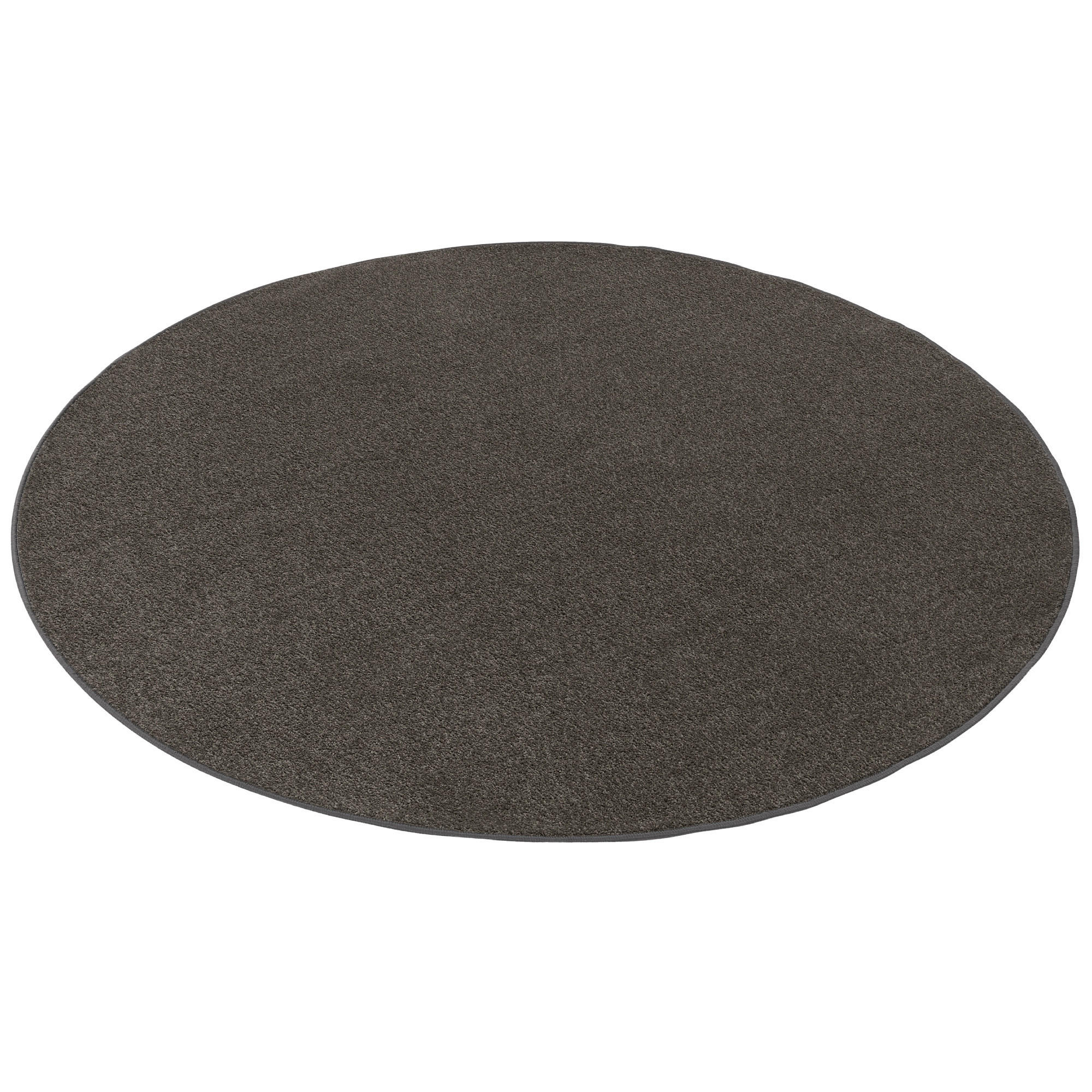 Thumbnail - Snapstyle Trend, Dunkelbraun, Textil, Rund, 133x133 cm, Teppiche & Böden, Teppiche