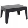 GARTEN-LOUNGETISCH Schwarz 77x56x43 cm - Schwarz, Kunststoff (77/56/43cm) - AlterEgo