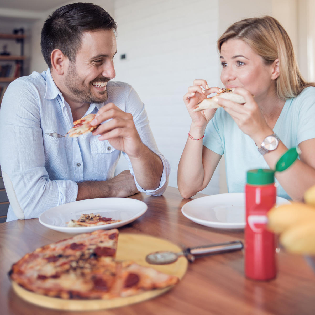 PIZZATELLER - Hellbraun, Holz (32/32/1.5cm) - Relaxdays