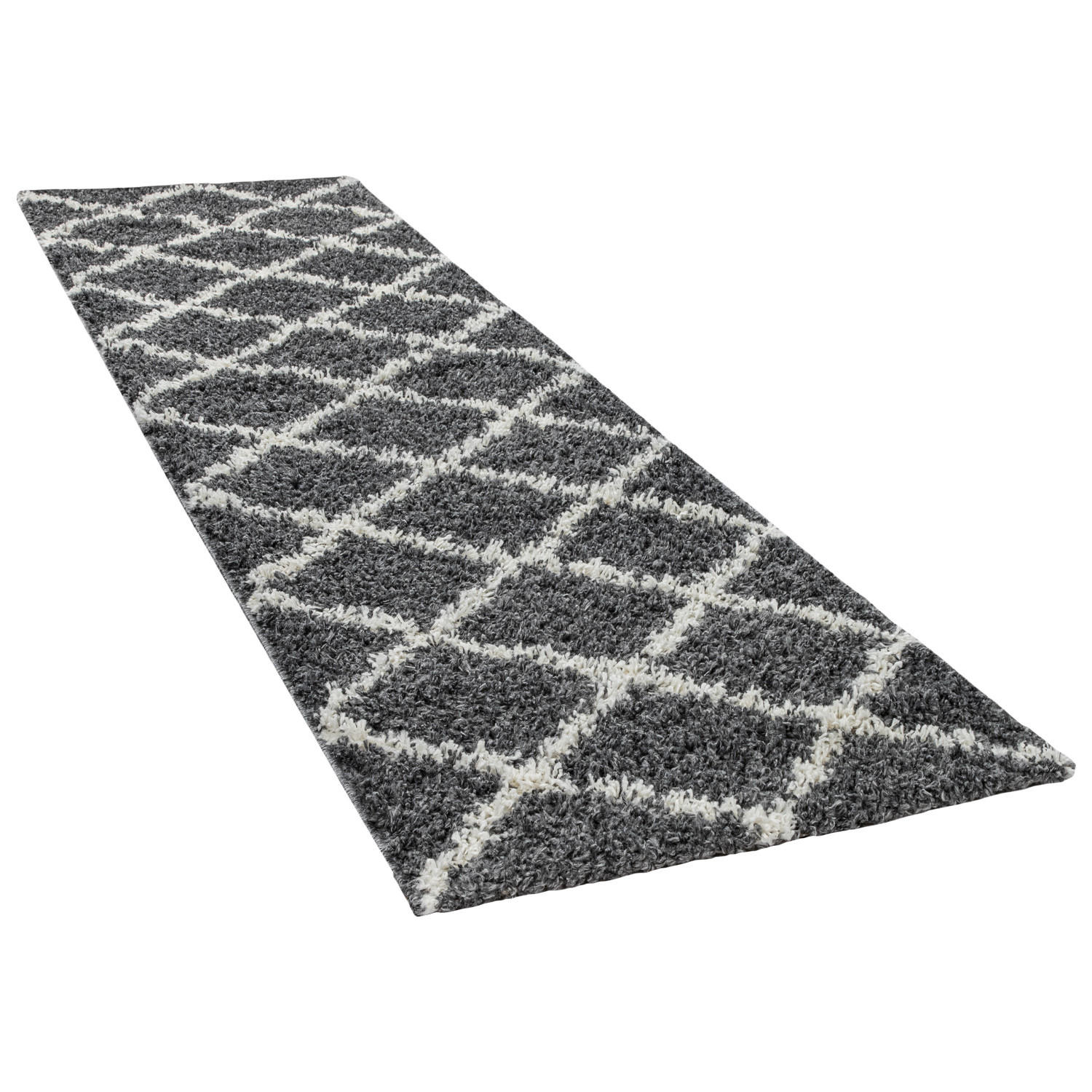 HOCHFLORTEPPICH 60/100 cm Kalmar 441 - Anthrazit, Textil (60/100cm) - Paco Home