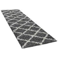 HOCHFLORTEPPICH 60/100 cm Kalmar 441 - Anthrazit, Textil (60/100cm) - Paco Home