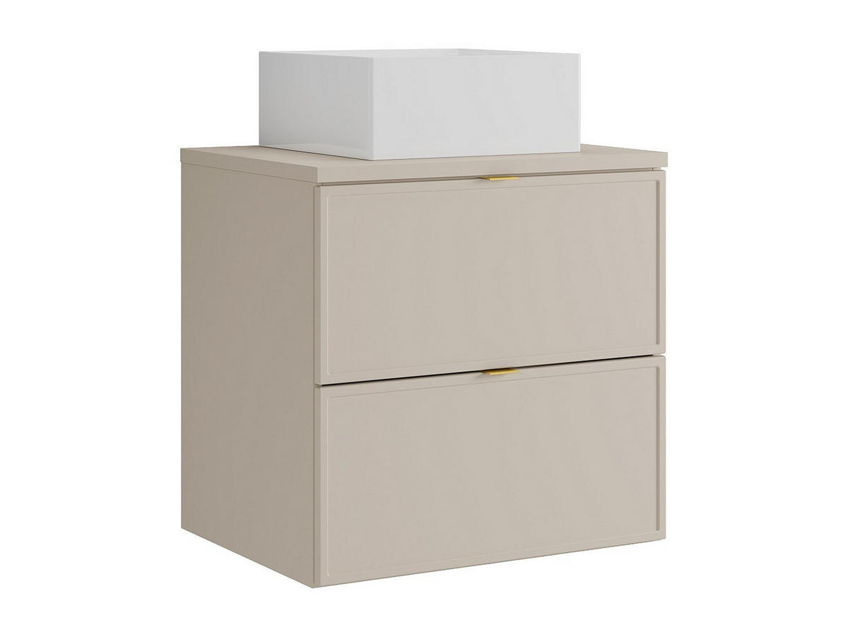 EINZELWASCHTISCH - 60 cm x 45 cm - Holz, Platte - Beige - ONDIL - Beige, Holz (60/60/45cm) - Vente-Unique