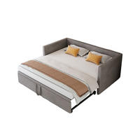 POLSTERBETT Ausziehbares Schlafsofa 90/180 * 200 cm, Grau, Samt - Grau, Textil/Metall (180/200cm)