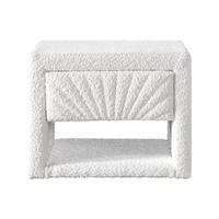 NACHTTISCH - 50 cm x 35 cm - Stoff - Weiß - ULAMI - Weiß, Textil (50/41/35cm) - Vente-Unique