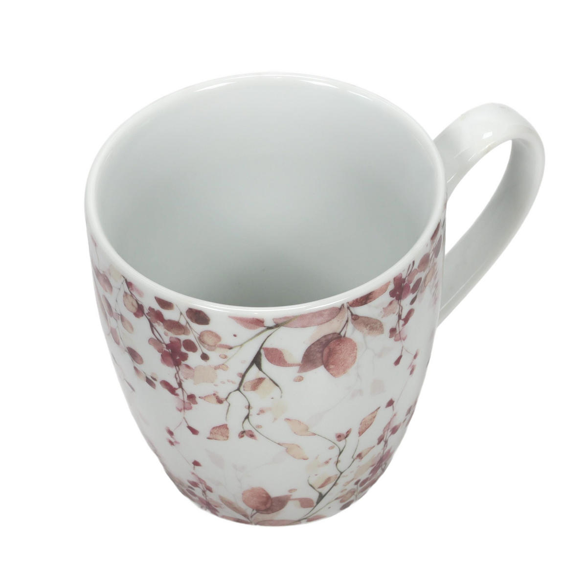 PORZELLANBECHER mit Blumenmuster Bernada Muster 2 480 ml 14/10/10 cm - Multicolor, Keramik (0.48L) - Boltze Home