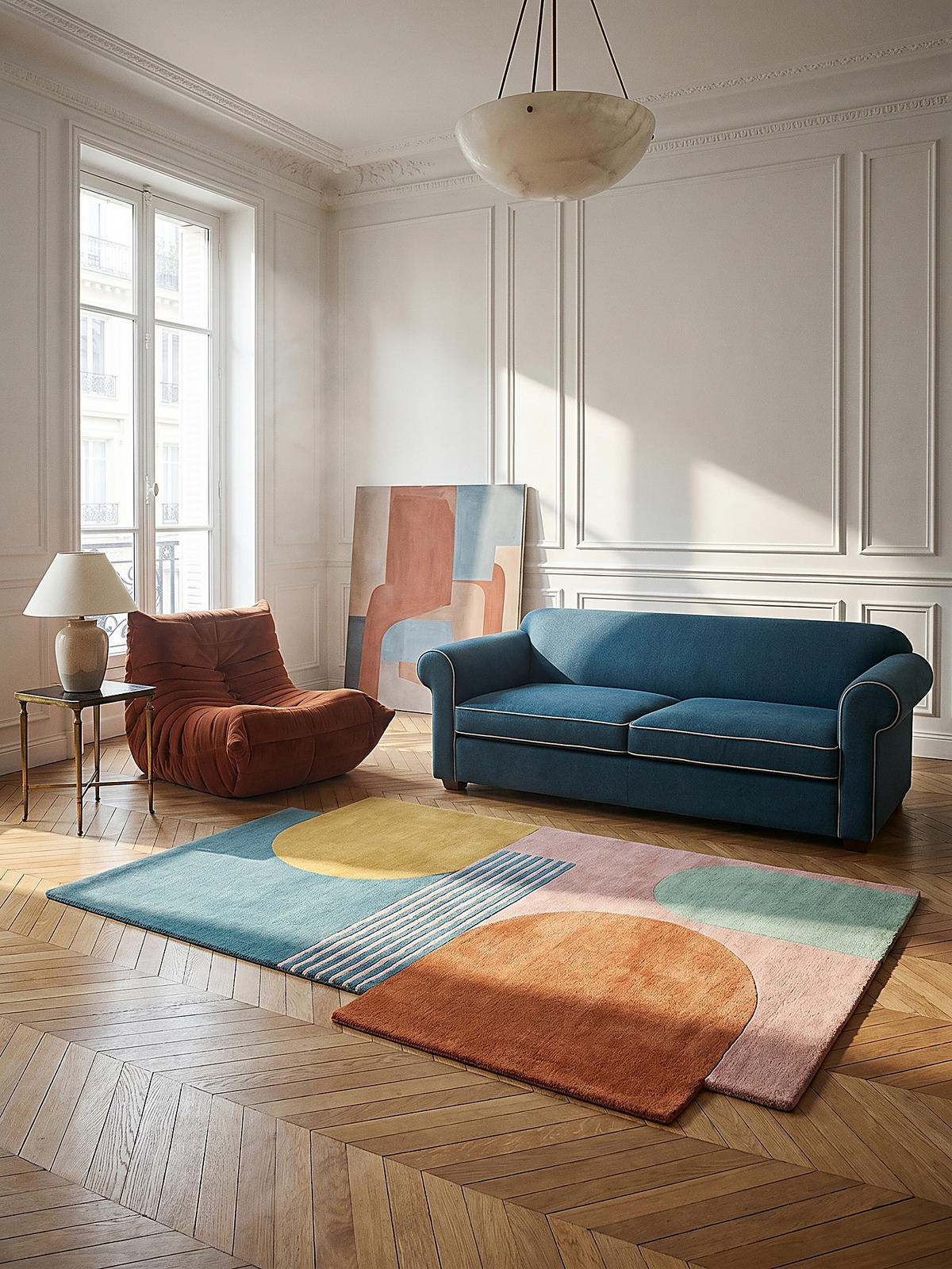 TEPPICH aus Wolle HALLEIN in Bright-Bunt, geometrisch-abstrakt, 200 x 290 cm - Multicolor, Textil (290/200cm) - KADIMA DESIGN