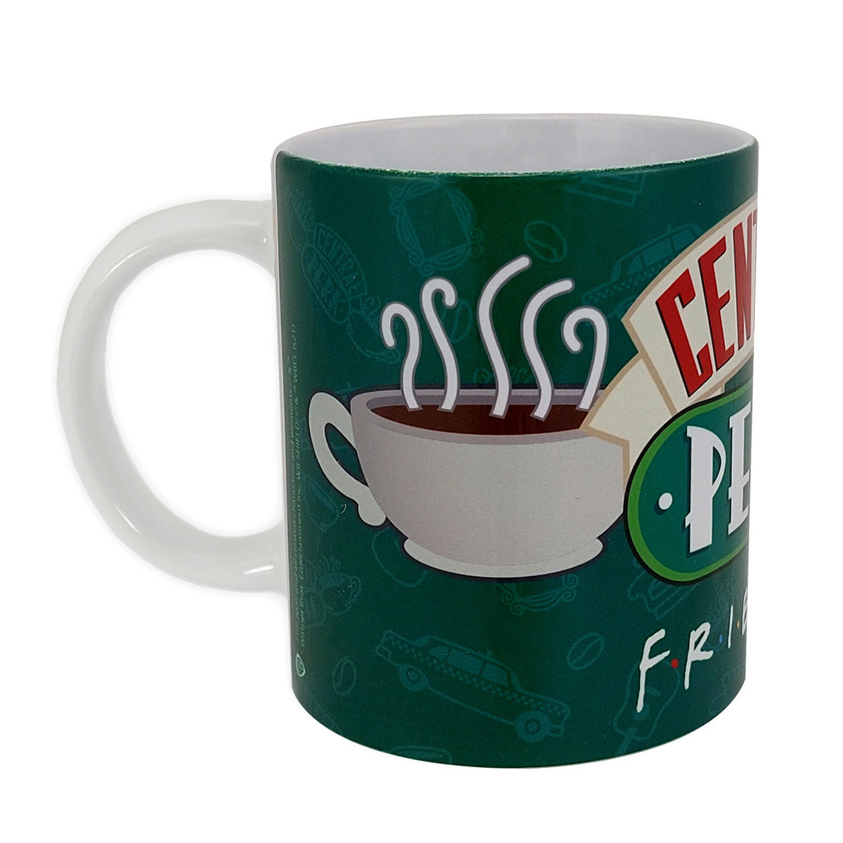 KAFFEEBECHER Friends Central Perk Grün 320 ml - Grün, Keramik (0.32L) - United Labels