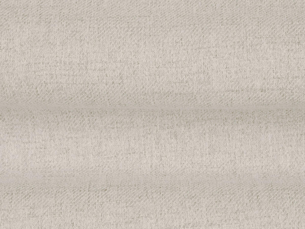 PANORAMASOFA Mamaia aus strukturiertem Stoff leichtes beige 6 Sitzplätze - Creme, Textil (185/75/383cm) - Micadoni