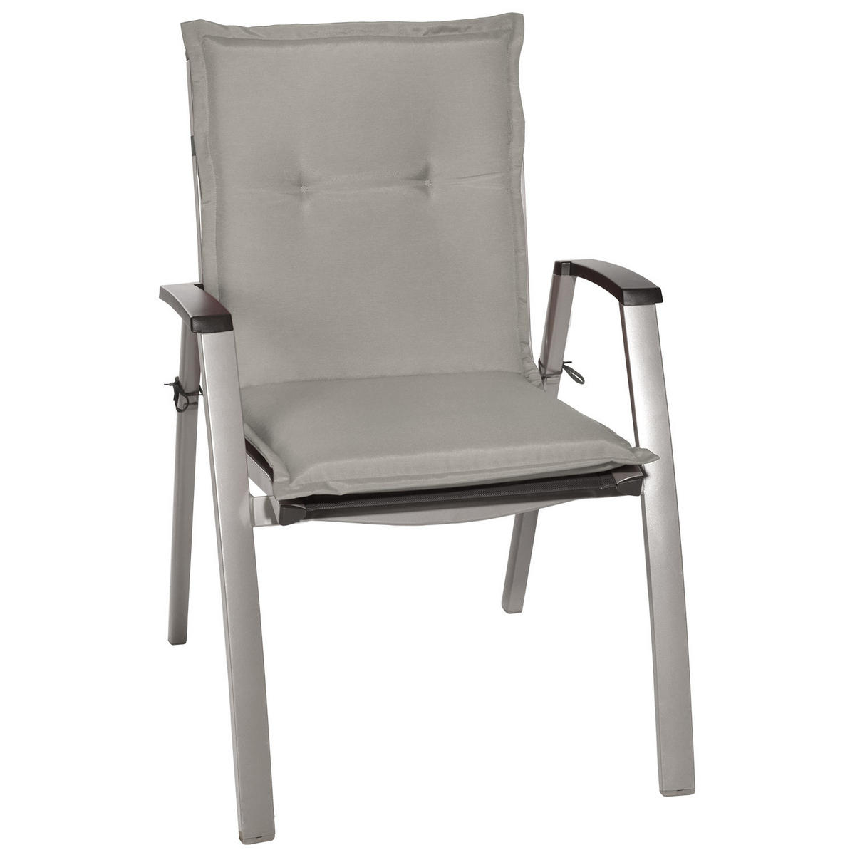 NIEDERLEHNERAUFLAGE Loft NL 100/50/6cm Hellgrau - Hellgrau, Textil (50/6/100cm) - Beautissu 