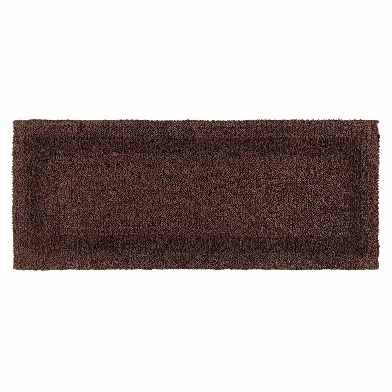 BADEMATTE 40/100 cm, 100% Baumwolle, wendbar - Braun, Textil (40/100cm) - Homescapes