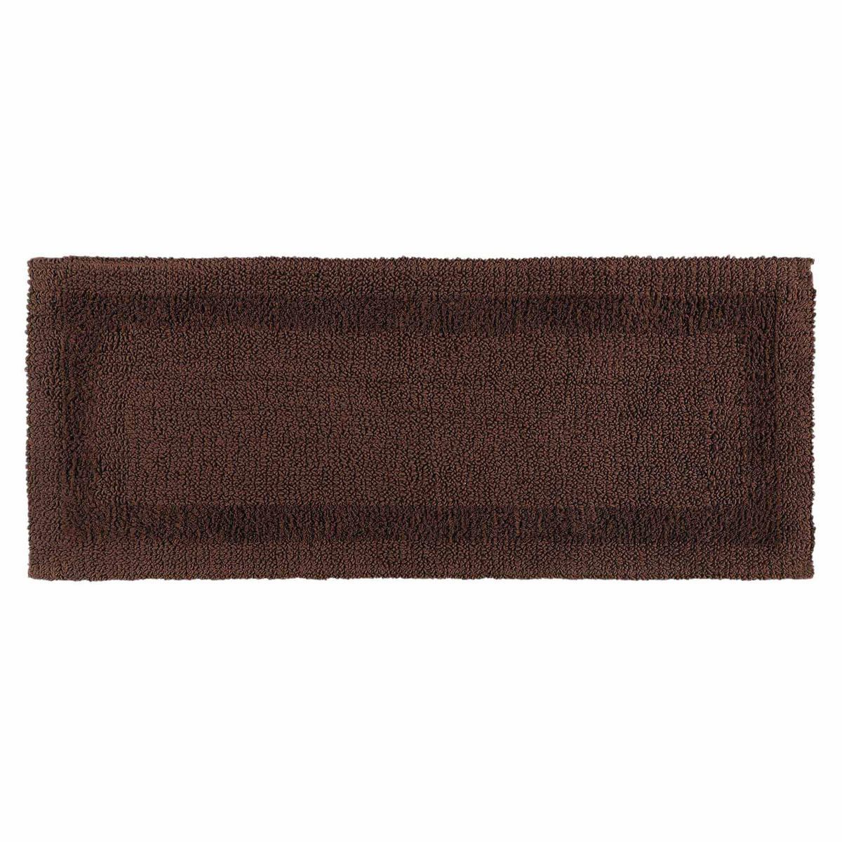 BADEMATTE 40/100 cm, 100% Baumwolle, wendbar - Braun, Textil (40/100cm) - Homescapes