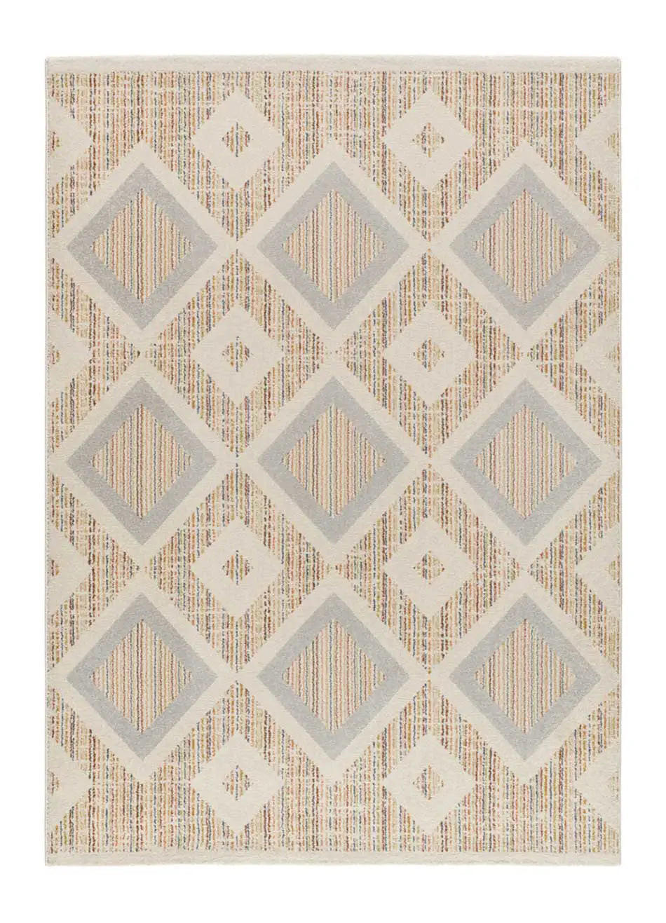 Atticgo Webteppich Mehrfarbig, Beige 160x230 cm