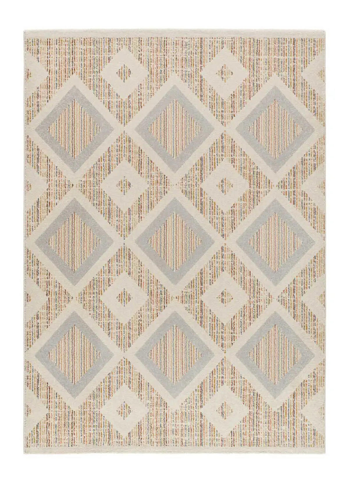 WEBTEPPICH Mehrfarbig Siroco 160/230 cm - Beige/Multicolor, Naturmaterialien/Textil (160/230cm) - Atticgo