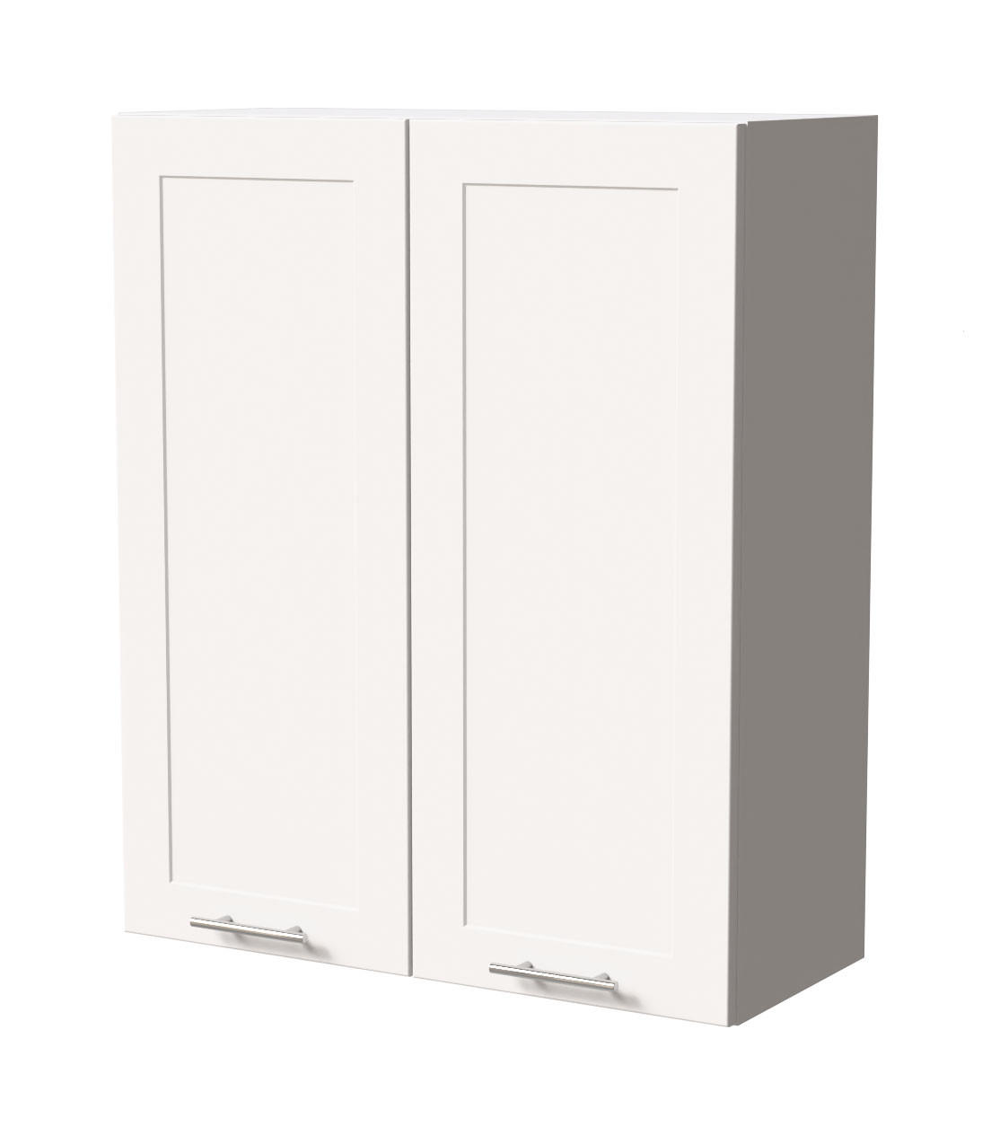 HÄNGESCHRANK Oslo W4/80 Weiß / Weiß Matt 80 / 32,5 / 96cm - Weiß, Holz/Holzwerkstoff (80/96/32.5cm) - Feldmann-Wohnen