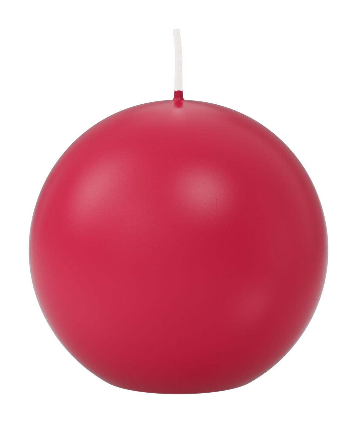 KUGELKERZEN Magenta Ø 80 mm, 6 Stück - Magenta, Paraffin (8/8/8cm) - Wiedemann Kerzen