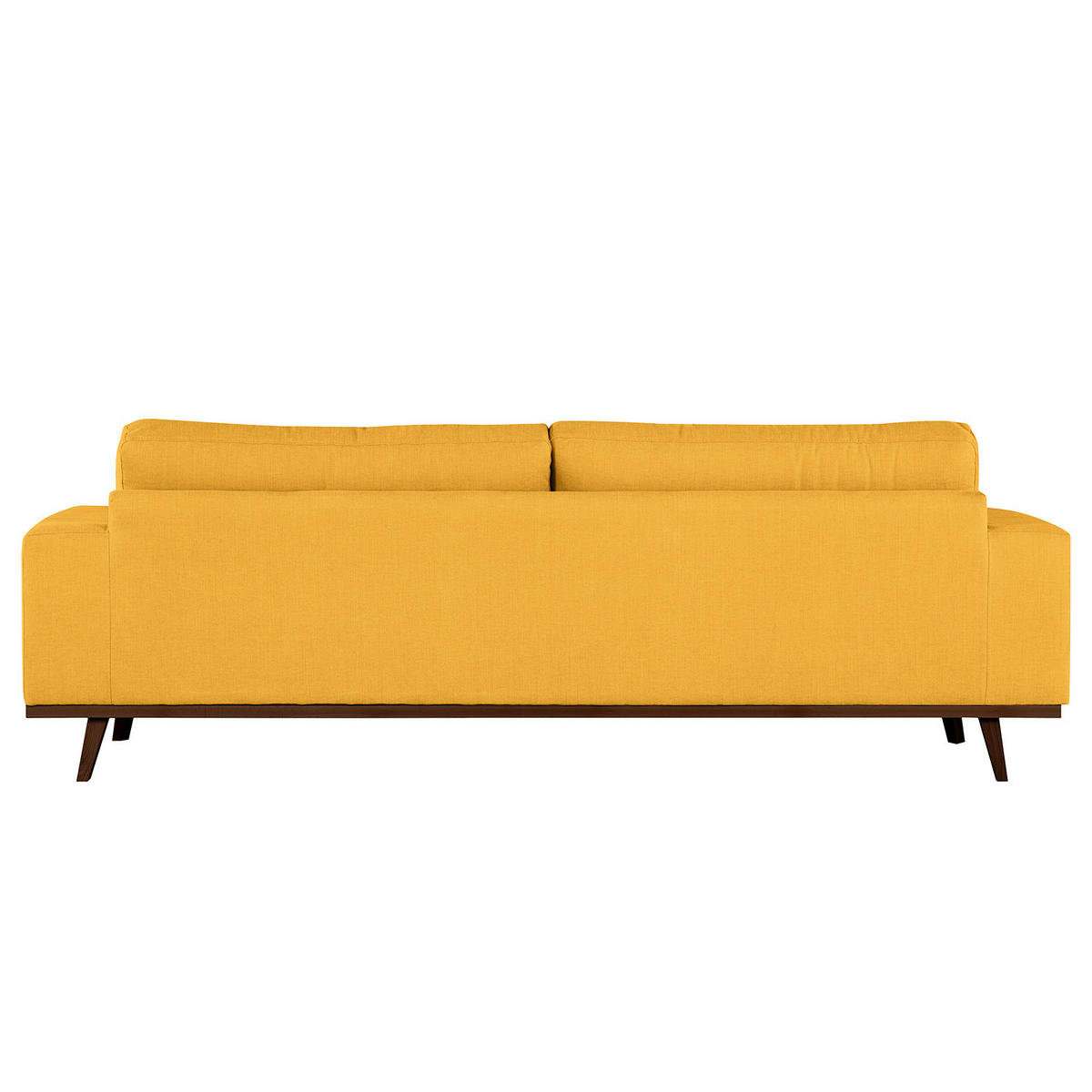 3-SITZER SOFA - Gelb/Buchefarben, Buchenholz/Textil (237/81/88cm) - home24