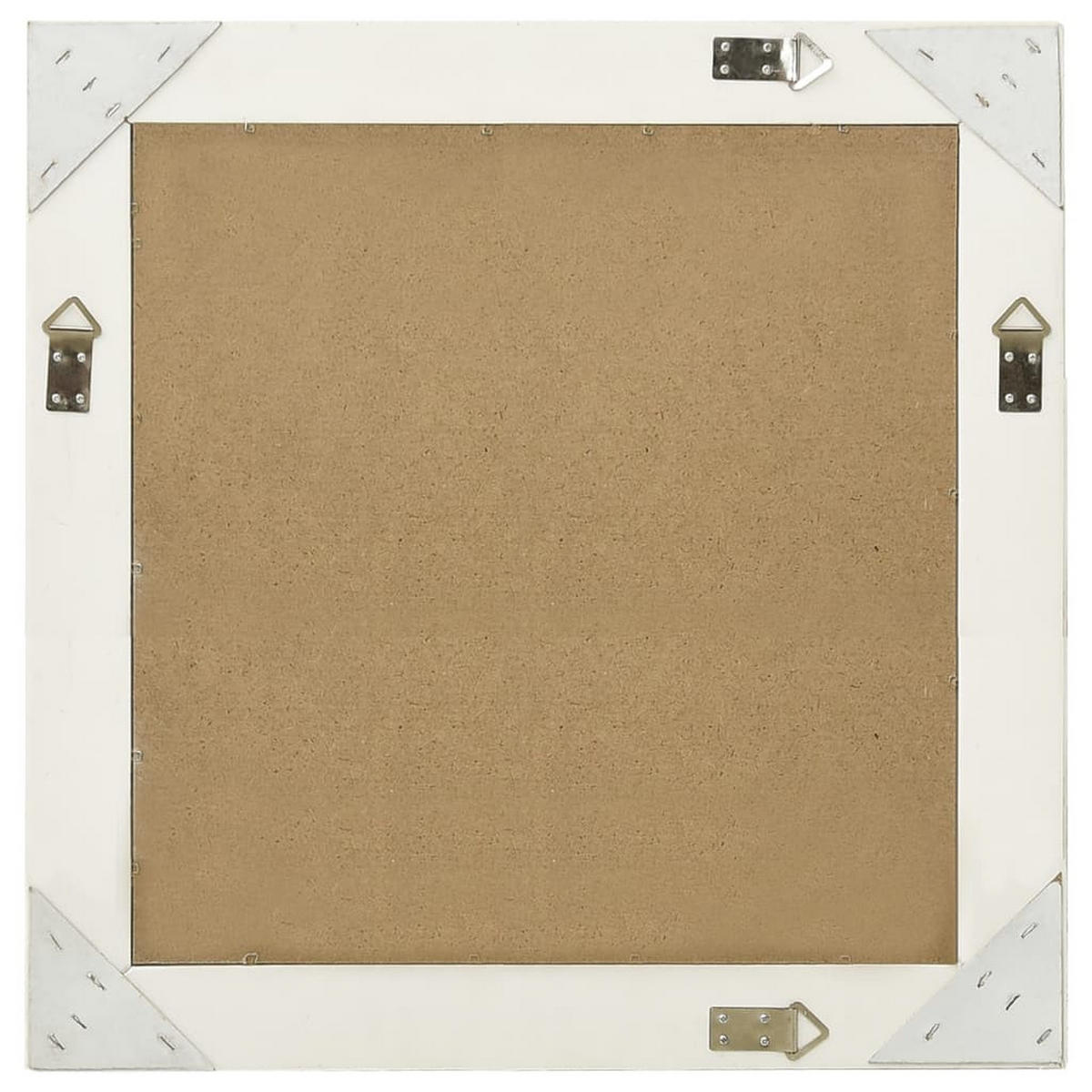 WANDSPIEGEL im Barock-Stil 60x60 cm Weiß - Weiß, Holz (60/2/60cm) - furnicato