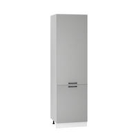 KÜHLUMBAUSCHRANK D60LO/2133 P/L – Morvex – Elegantes Design – Grau / Matt - Grau, Holzwerkstoff/Metall (60/213.3/56cm) - ROYAL24_MARKT