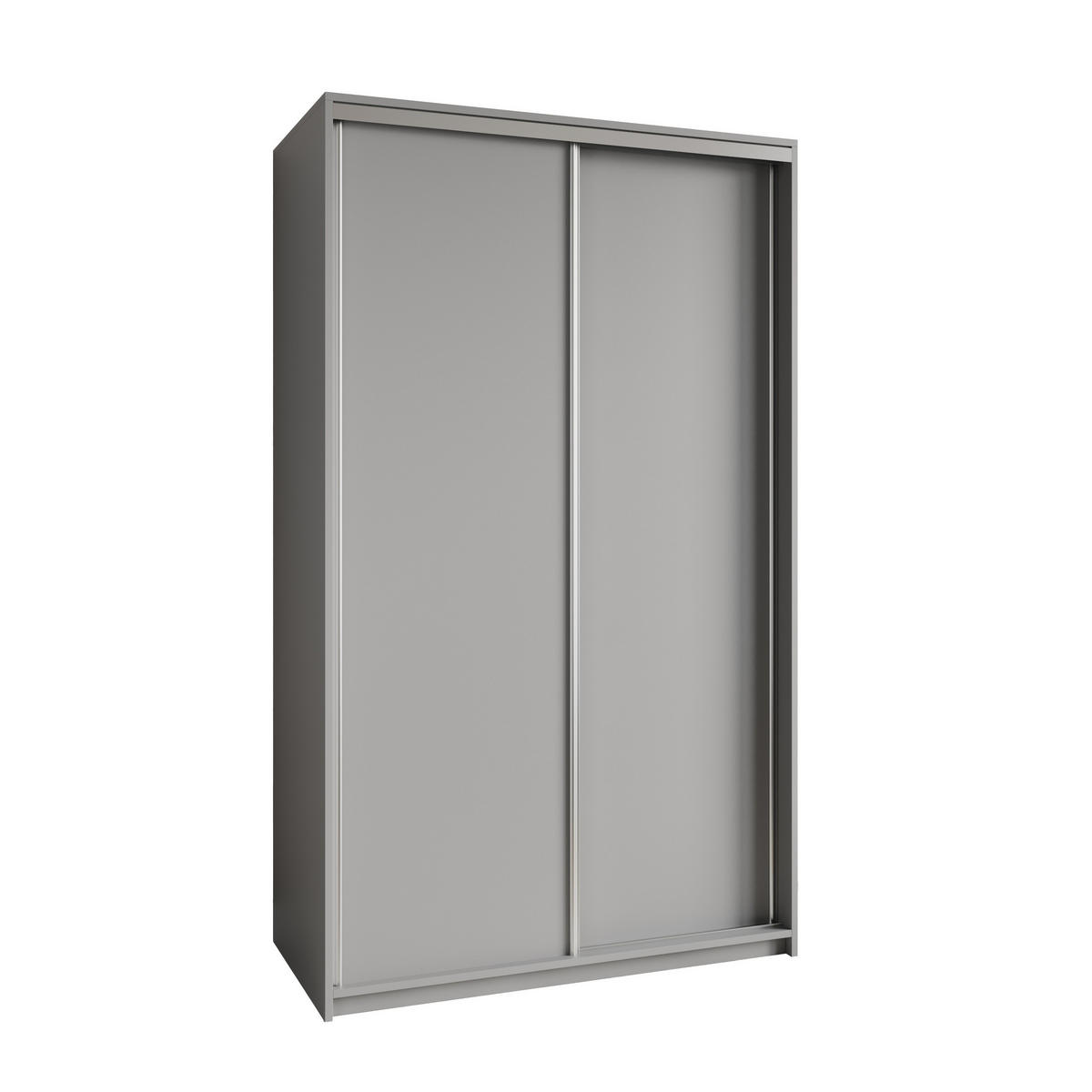 SCHWEBETÜRENSCHRANK NISSE 120/205/60 cm 2-türig Graphitfarben - Graphitfarben, Holzwerkstoff (120/205/60cm) - MASSENO