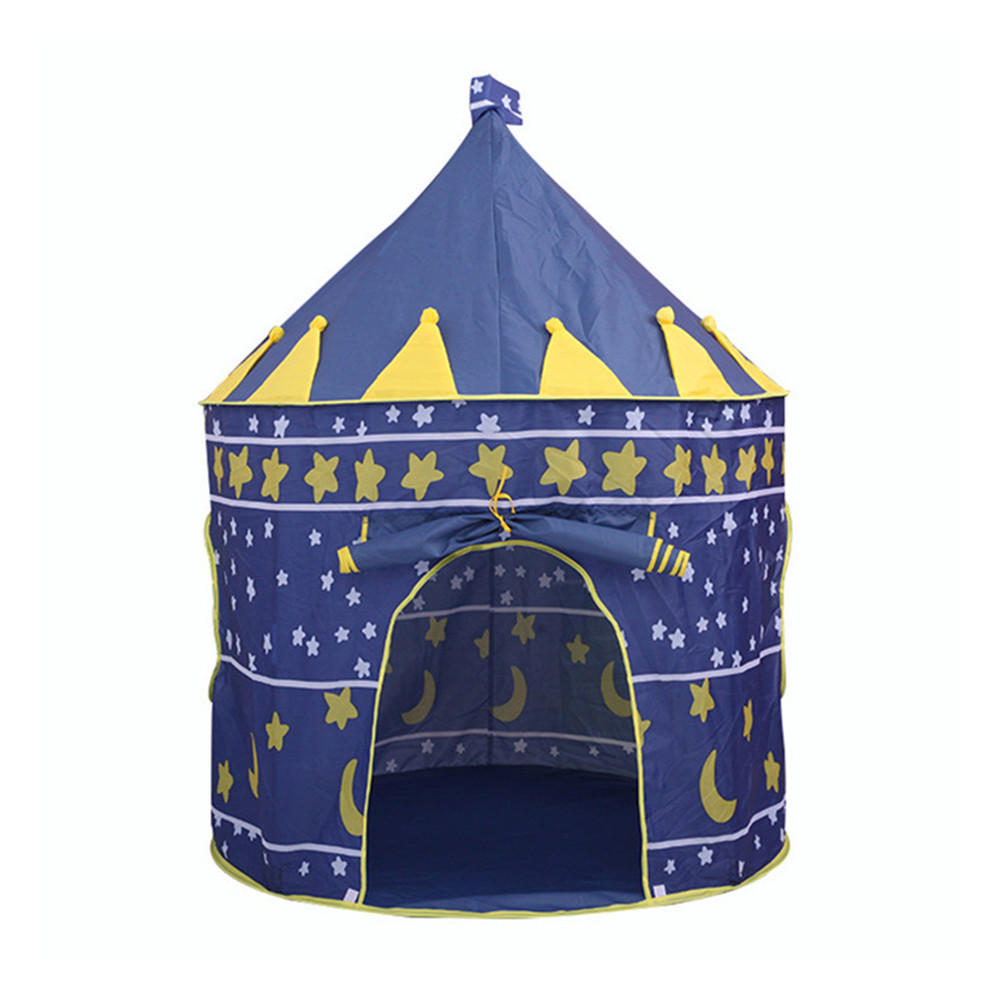 Livingandhome Kinderzelt Dunkelblau 105x105 cm