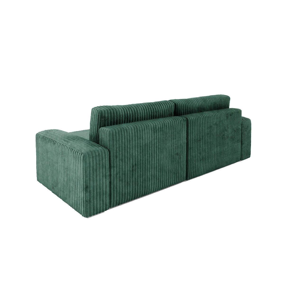 ECKSOFA Angela 3 Sitzplätze Tannengrün - Grün, Holz (252/149cm) - Petits-meubles