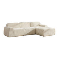 ECKSOFA Chenille Beige - Beige, Textil (269.5/182.5cm) - WISHDOR