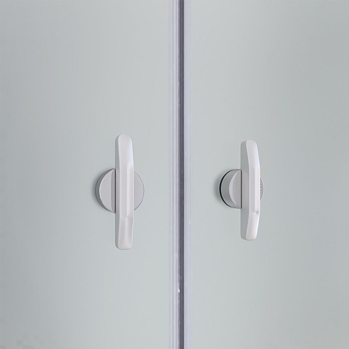 PENDELTÜR LAVEA - 120 cm - Silberfarben, Glas/Metall (120/195cm) - Home Deluxe