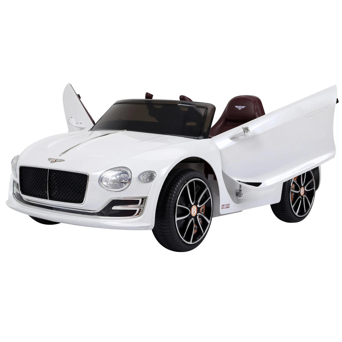 ELEKTROAUTO Burghard Weiss 108/60/43 cm - Weiß, Kunststoff (43/108/60cm) - Jamb