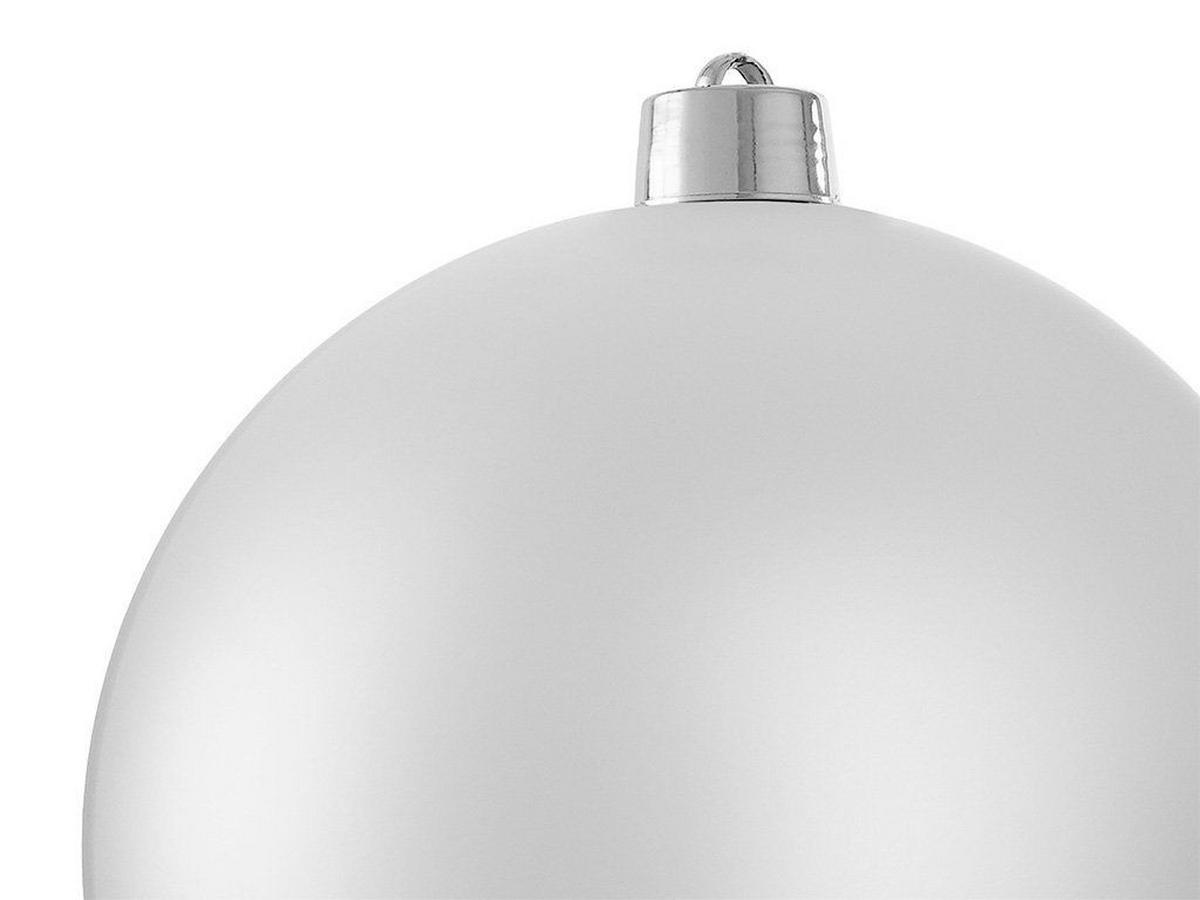 WEIHNACHTSKUGEL Silber matt, Ø 20 cm, Kunststoff, für Innen- und Außenbereich - Silberfarben, Kunststoff (30/30/30cm) - LAALU