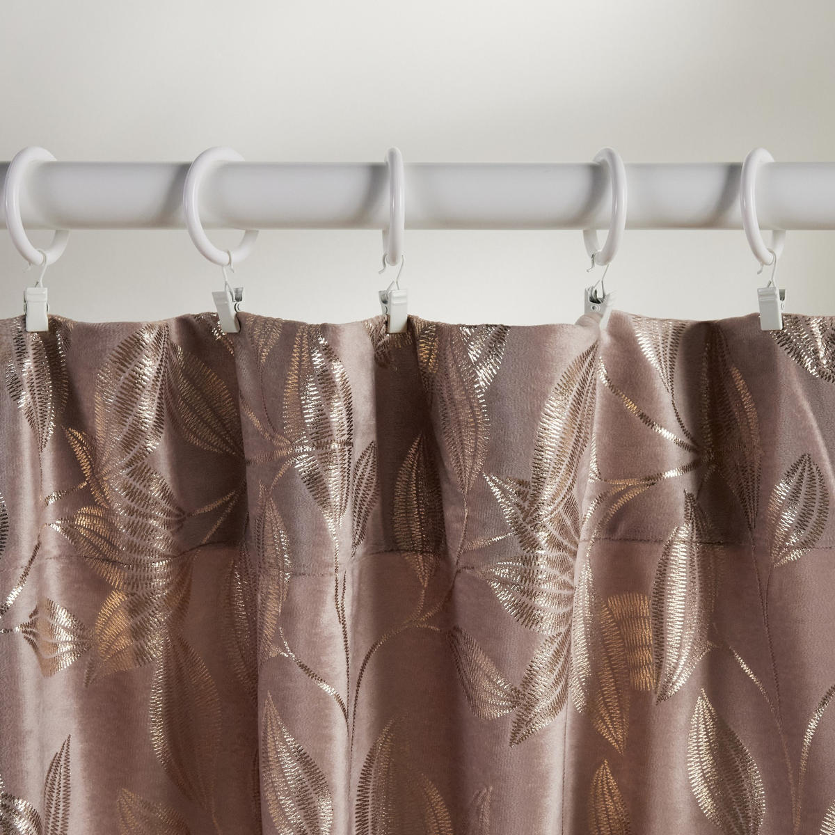 VORHANG Blomstela - Hellrosa, Textil (140/1/250cm) - home&you