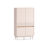 SIDEBOARD Connie Kaschmir und Holz - Beige, Holzwerkstoff (91.9/155.8/40cm) - Petits-meubles