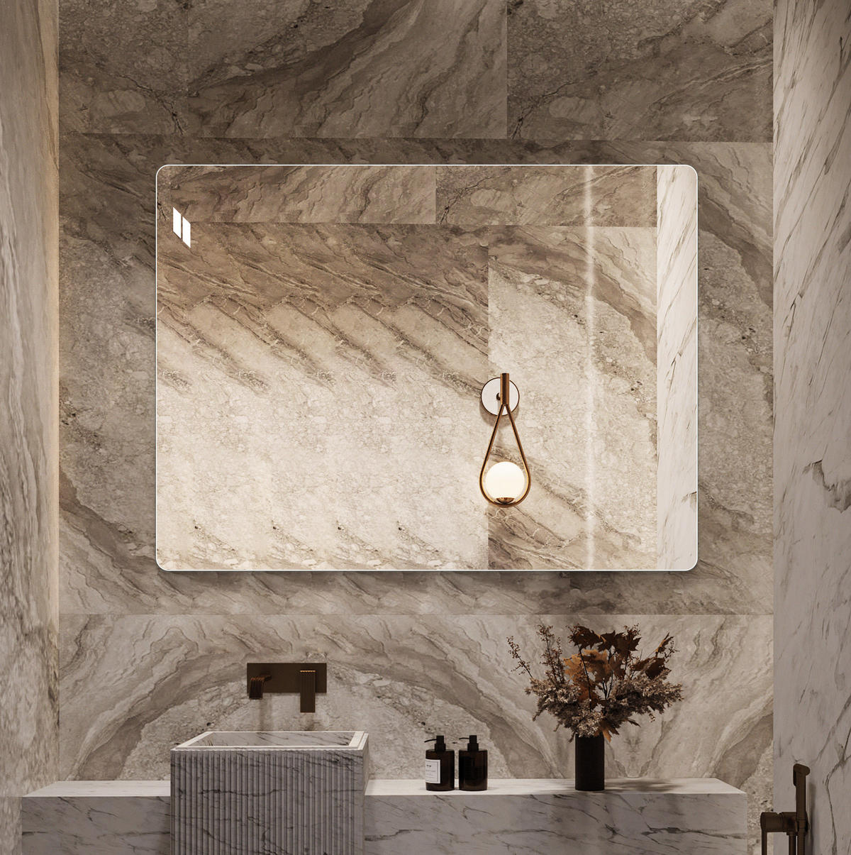 WANDSPIEGEL 100/1,5/75 cm silber aus Glas mit Splitterschutzfolie - Silberfarben, Glas (75/1.5/100cm) - OKWISH