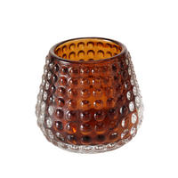 TEELICHTHALTER Glas Zato Ø 7,5 cm - Braun, Glas (7.5/6.5/7.5cm) - Boltze Home
