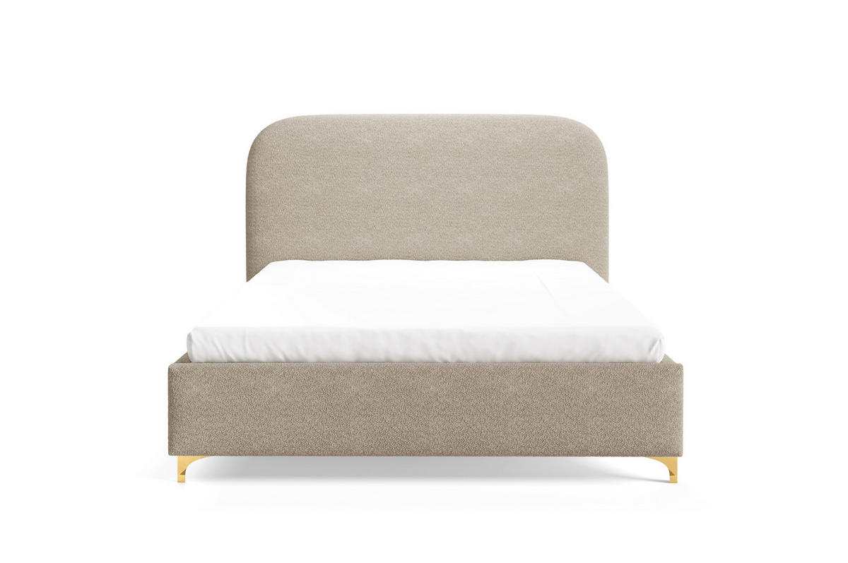 POLSTERBETT LANA Bettkasten Lattenrost 120x200 Taupe - Taupe, Holz (120/200cm) - Furnistar