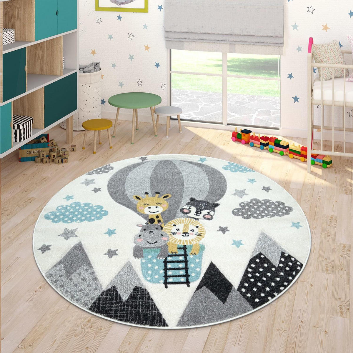KINDERTEPPICH 160/160 COSMO 343 - Creme, Kunststoff (160/160cm) - Paco Home