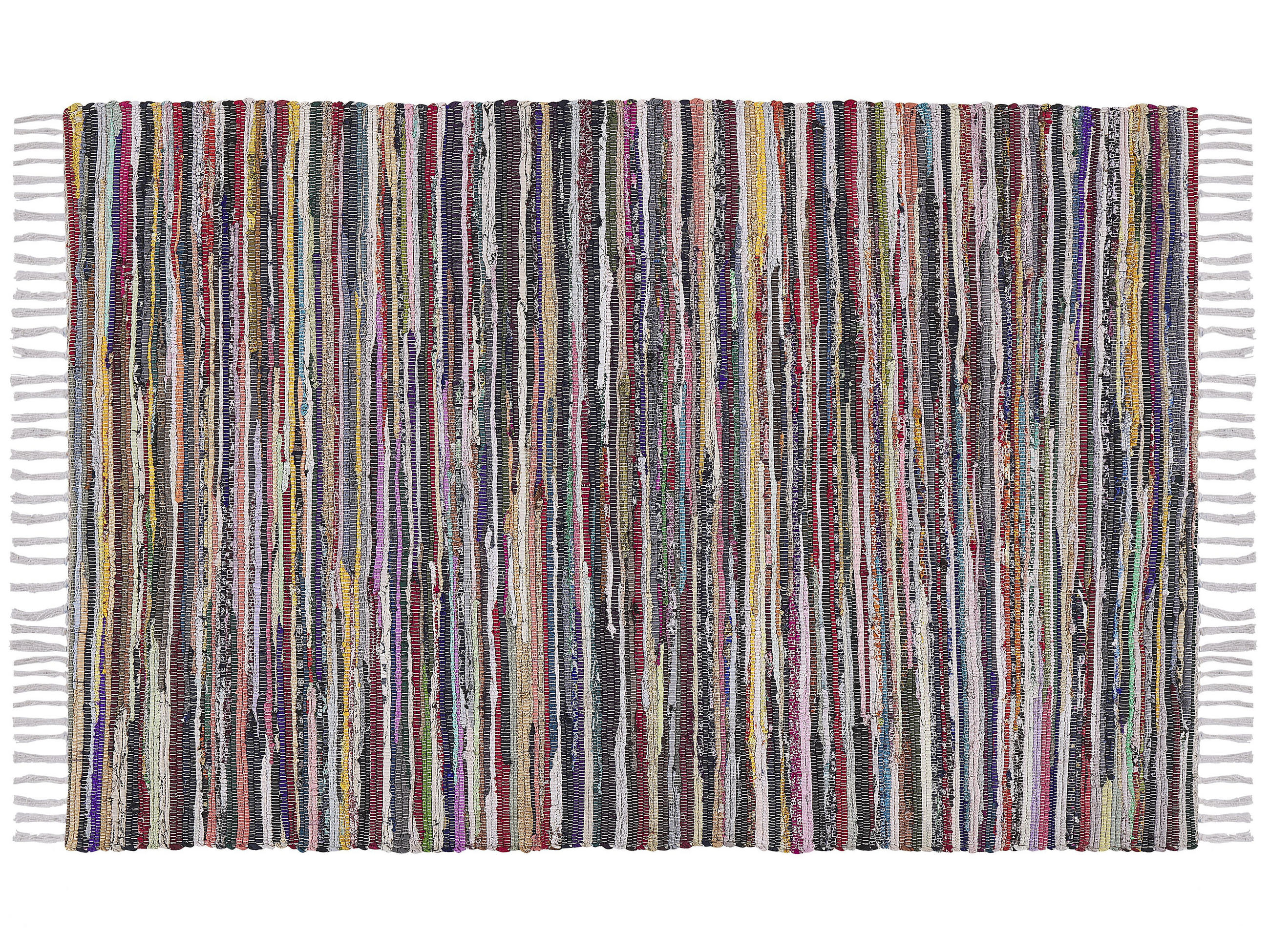 TEPPICH geflochten Danca 230/160 cm - Multicolor, Textil (160/230cm) - Beliani