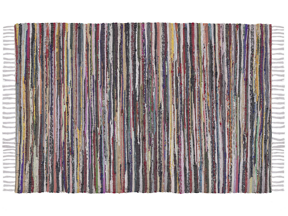 TEPPICH geflochten Danca 230/160 cm - Multicolor, Textil (160/230cm) - Beliani