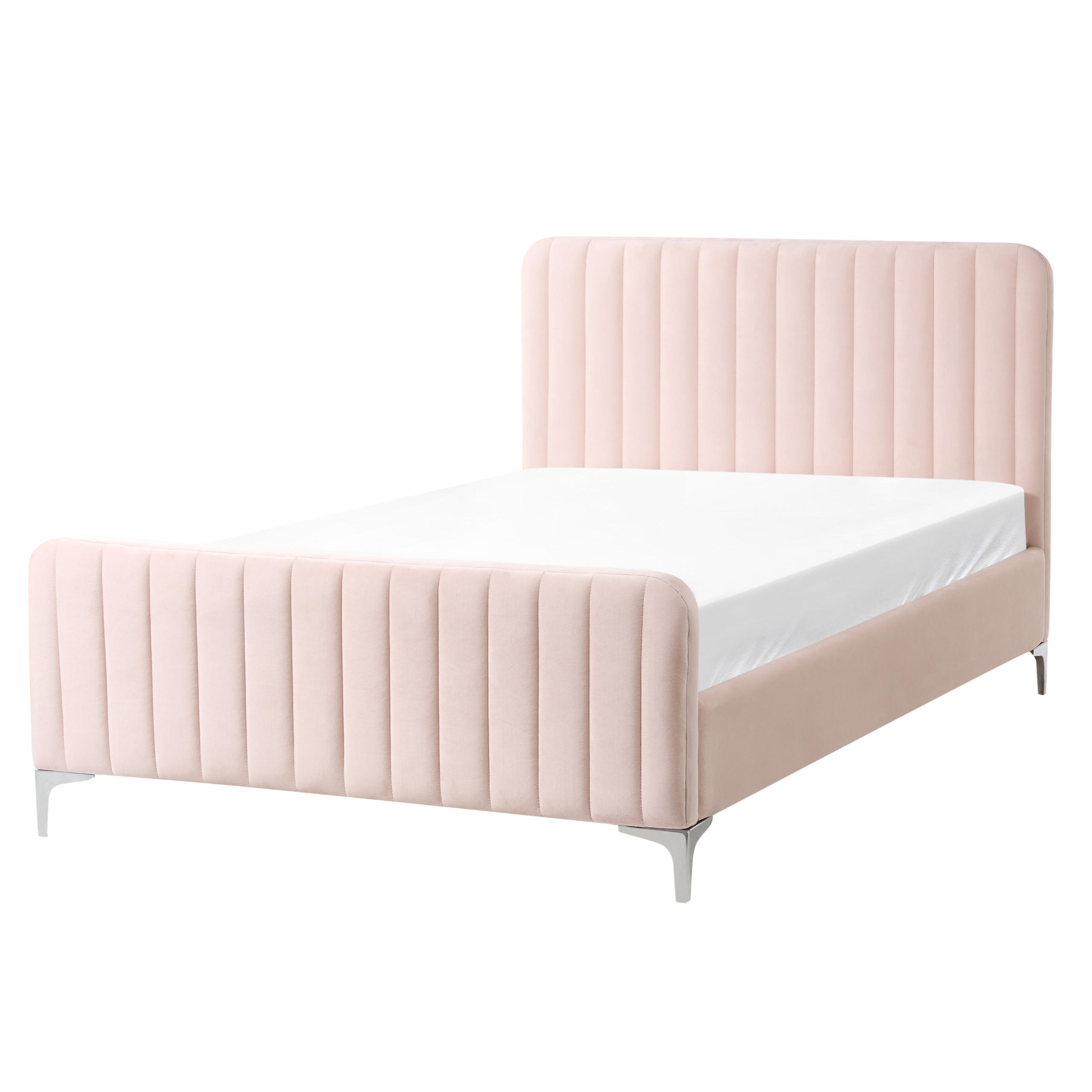 PAT cu somieră 120/200 cm roz pastel Lunan