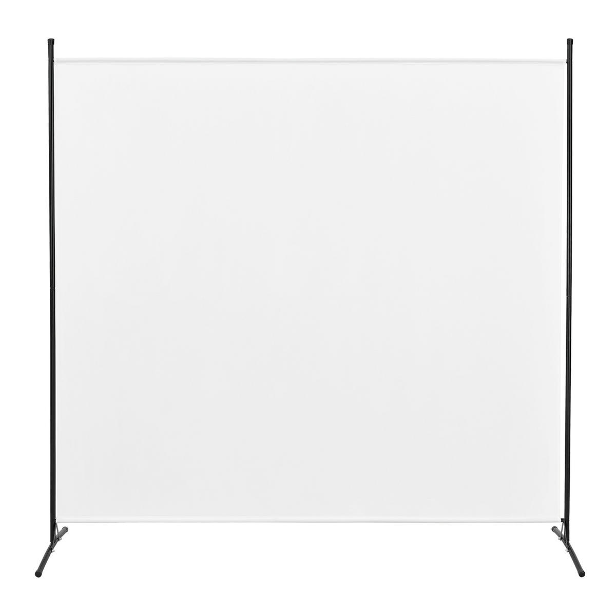 SICHTSCHUTZ Tarazona - Weiß, Textil/Metall (175/0.1cm) - [en.casa]